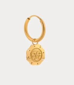 Label Kiki Smiling sun hoop gold KSH2821-GOLD