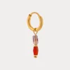 Label Kiki Terra red hoop gold KSH2261-GOLD