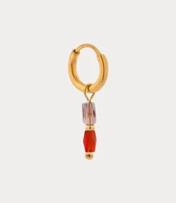 Label Kiki Terra red hoop gold KSH2261-GOLD