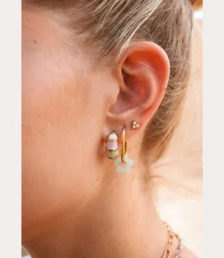 Label Kiki Triangle pearl gold KZ1101-GOLD