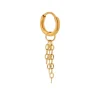 Label Kiki Triple chain hoop gold KSH1191-GOLD