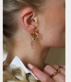 Label Kiki Twisted love hoop gold KSH2521-GOLD