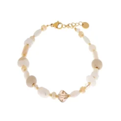 Label Kiki White beach bracelet gold KSA2331-GOLD