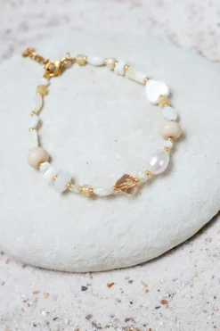 Label Kiki White beach bracelet gold KSA2331-GOLD