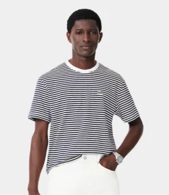 Lacoste Tee s/s white navy blue TH9749-522