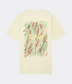 Law of the Sea Aqua flow artwork tee coconut milk 10069-901