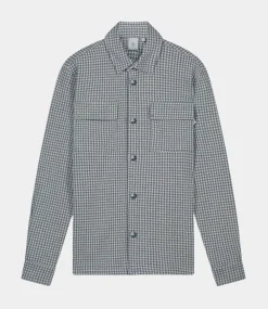 Law of the Sea Cloud check shirt denim blue 10048-306