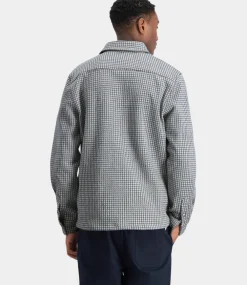 Law of the Sea Cloud check shirt denim blue 10048-306