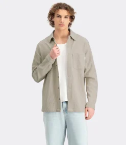 Law of the Sea Drip jersey shirt sand melange 10036-807