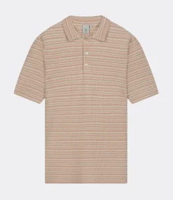 Law of the Sea Vague knitted polo desert sand 10059-809