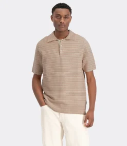 Law of the Sea Vague knitted polo desert sand 10059-809