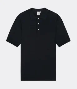 Law of the Sea Yohei knitted polo sky captain 10060-301