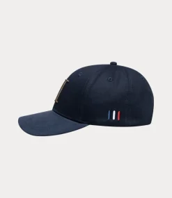 Les Deux Baseball Cap Suede II dark navy/mountain grey LDM702003-460335