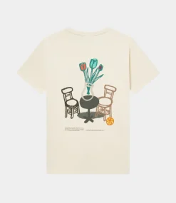 Les Deux Bruno Café T-Shirt light ivory LDM101221-218218