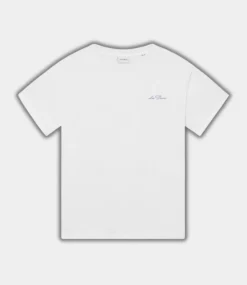 Les Deux Crew T-Shirt - Seasonal white xenon blue LDM101209-201479