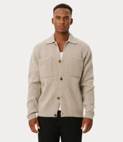 Les Deux fischer milano overshirt light desert sand melange LDM310136-847847