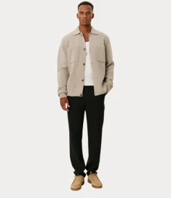 Les Deux fischer milano overshirt light desert sand melange LDM310136-847847