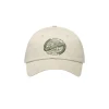 Les Deux Globe dad cap ivory vintage green LDM703025-215565