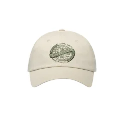 Les Deux Globe dad cap ivory vintage green LDM703025-215565