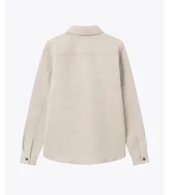 Les Deux Lennon boucle overshirt ivory LDM640080-215215