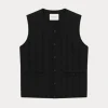 Les Deux martin vest black LDM630032-100100