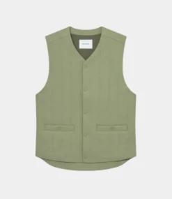 Les Deux Sebastian Tech Vest lichen green LDM630033-510510