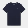 Les Deux wild flower t-shirt dark navy 1000218-460