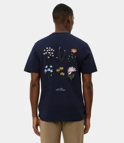 Les Deux wild flower t-shirt dark navy 1000218-460