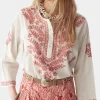 Maison Hotel Chikan blossom shyla blouse azzuro