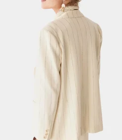 Maison Hotel Diplomatico paddy blazer ecru stripes DIPLOMATICO