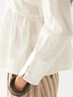 Maison Hotel Mosaique ariana blouse ivory MOSAIQUE