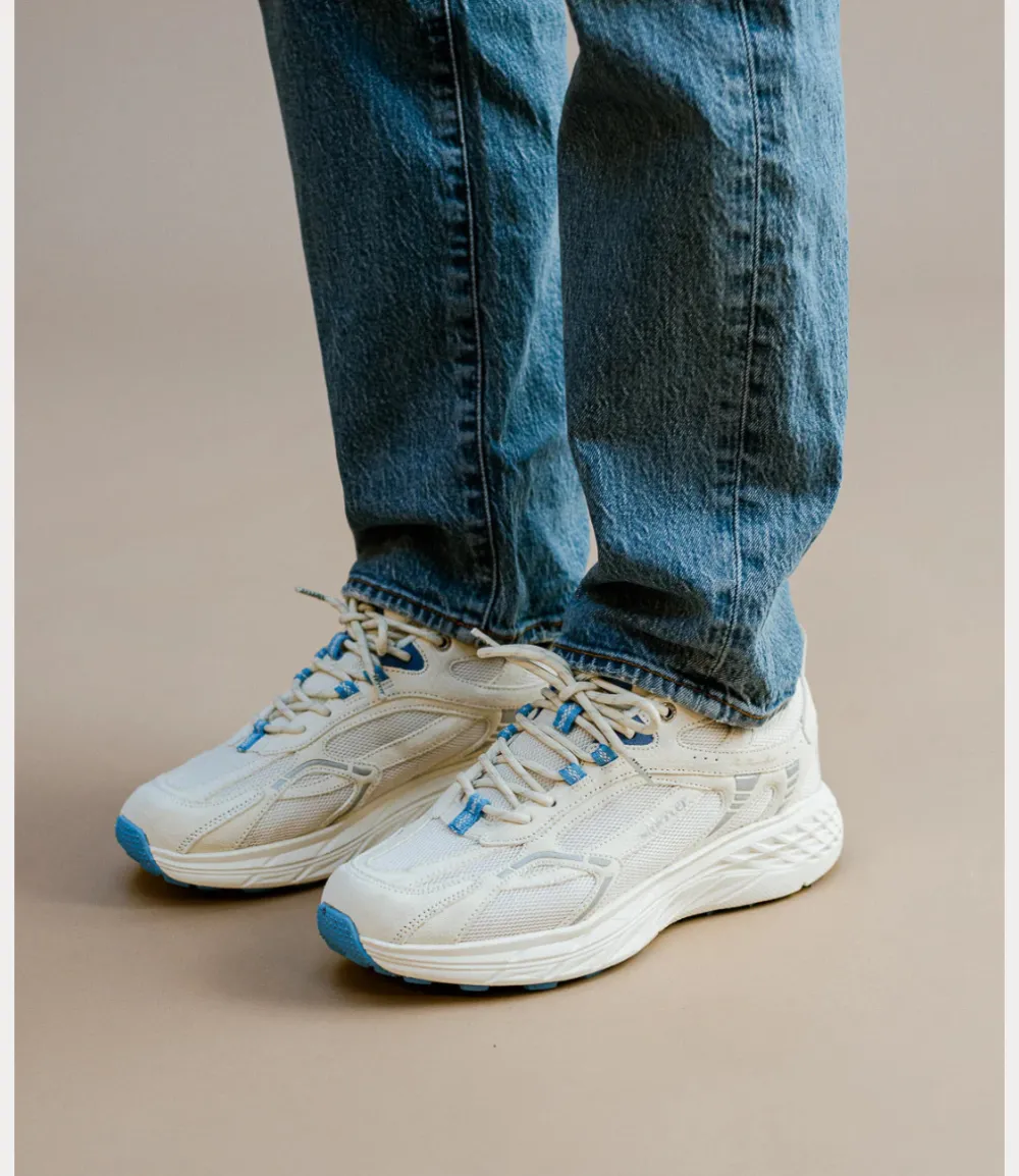 Mercer The re-run max suede white blue ME251009-155