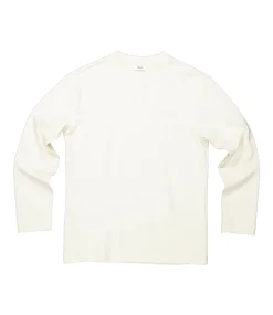 NN.07 Nat logo tee l/s ecru