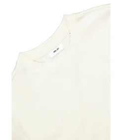 NN.07 Nat logo tee l/s ecru