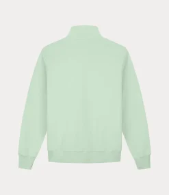 Olaf block zip mock neck pale green M200201-PALE GREEN