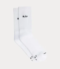 Olaf mini logo socks white/black A990805-WHITE/BLACK