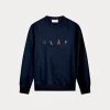 Olaf Olaf saSans embro crewneck navy M200204-NAVY