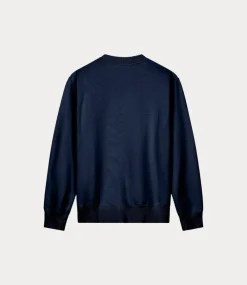 Olaf Olaf saSans embro crewneck navy M200204-NAVY