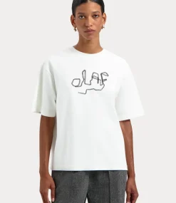 Olaf Retro logo boxy tee pear W200102-PEAR