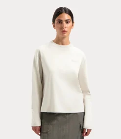 Olaf Retro logo boxy tee cement W200102-CEMENT