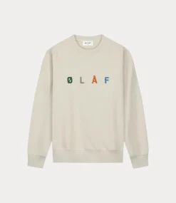 Olaf Sans embro crewneck cement M200204-CEMENT