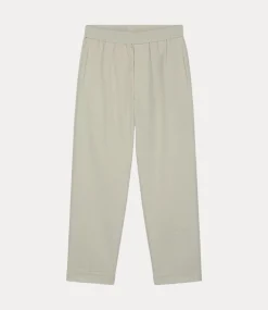 Olaf Seersucker slim pants cement M170408-CEMENT