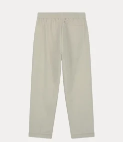Olaf Seersucker slim pants cement M170408-CEMENT