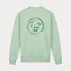 Olaf spiral face crewneck pale green M200203-PALE GREEN