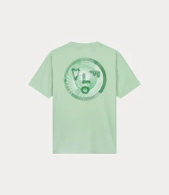 Olaf Spiral face tee pale green M200101-PALE GREEN