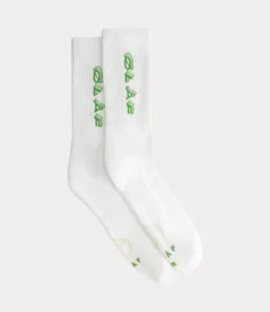 Olaf Triple italic socks optical white A200816-OPTICAL WHITE