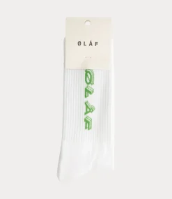Olaf Triple italic socks optical white A200816-OPTICAL WHITE
