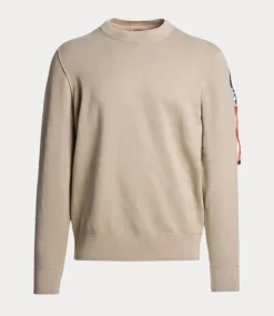 Parajumpers braw crew neck sweater sand 25SMPMKNRK01-0550