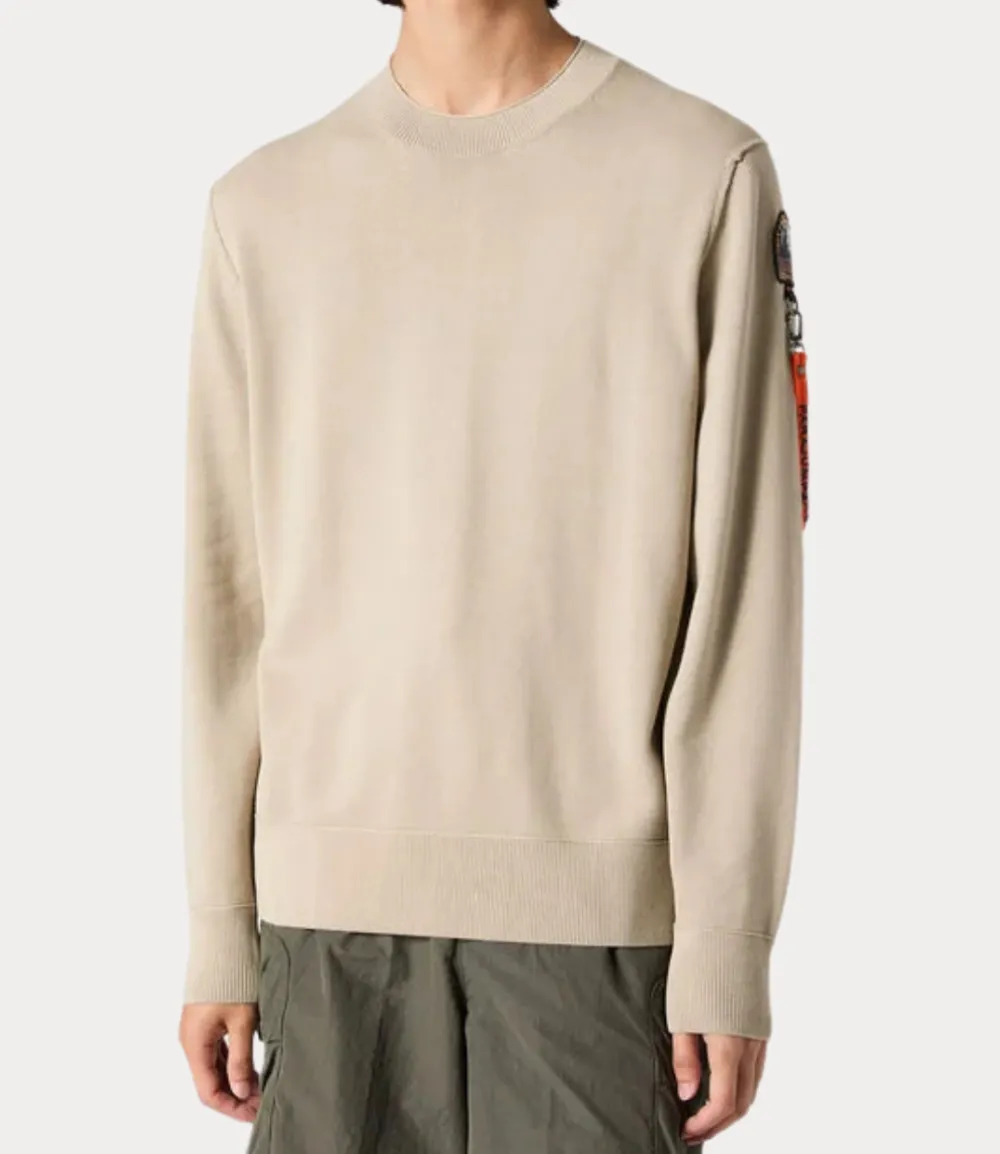 Parajumpers braw crew neck sweater sand 25SMPMKNRK01-0550