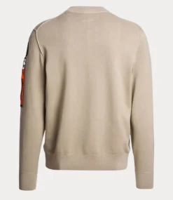 Parajumpers braw crew neck sweater sand 25SMPMKNRK01-0550